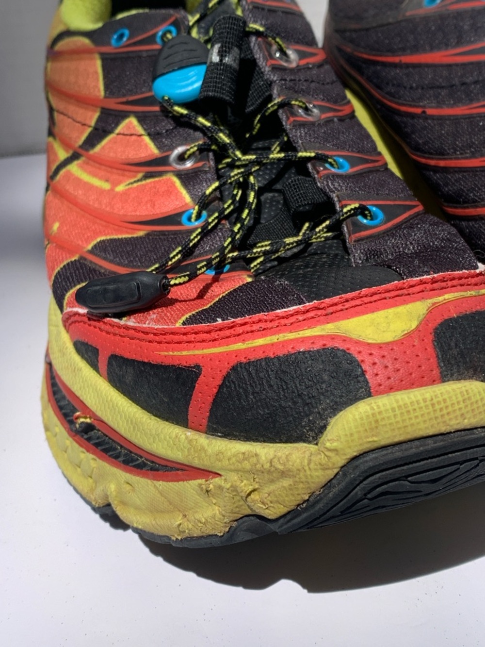 Hoka One One Clifton 3 Men's 9 Running Shoes Neon Yellow Orange Size 9 - Picture 2 of 10